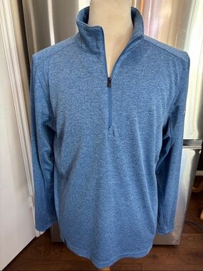 OGIO Light Heather Blue Performance Polo